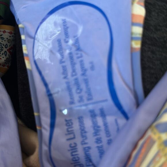 Patagonia | Women Sunamee Bikini Bottom Palms of my Heart Violet Blue | M - Picture 7 of 7